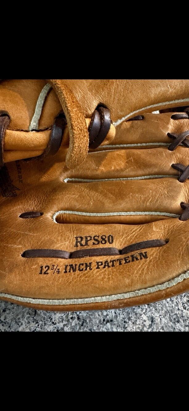 Easton Redline RPS80 12 3/4 Brown Leather Baseball Glove Lace Form Fit
